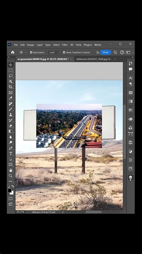 use vanishing point in Photoshop #graphicdesign #tutorial #shorts