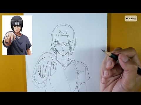 How to Draw Itachi Uchiha Easy Step by Step – Easy Anime Drawing Tutorial