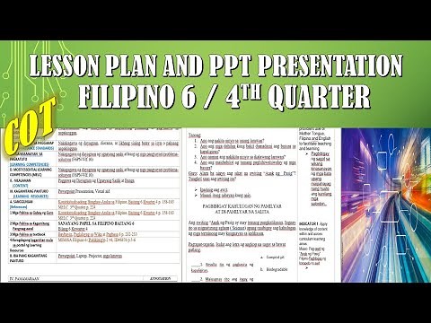 COT / Filipino 6/ Lesson Plan & Ppt / Q4/ with annotation based from the new RPMS Guidelines