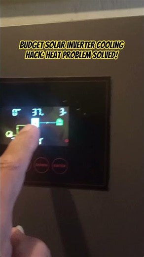Simple Solar Inverter Cooling Hack That Actually Works 💡 #solar #hacks #trending