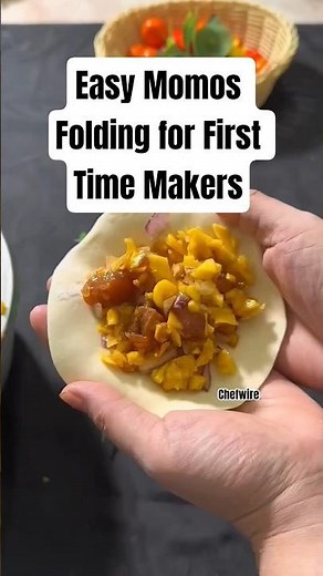 Easy Momos Folding for First Time Makers ☺️#making #momo #viral #food #streetfood #chefwire