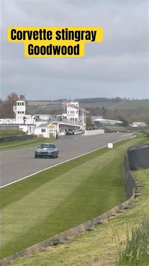 Corvette Sting Ray at full throttle on the Goodwood Motor Circuit! #car #corvette #stingray #race