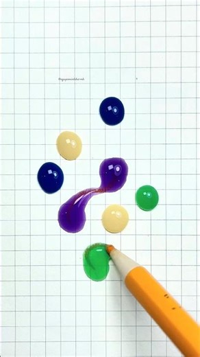 Cute color droplet puzzle 🟡😱#art #satisfying #colors #games #play #funny#shorts