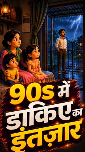 90s की बारिश और डाकिए का इंतज़ार 🌧️📮 | 90s nostalgia | Retro india | Heart touching story |