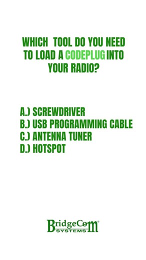 BridgeCom Systems on Instagram: "Did you get it right? Let us know in the comment below!⁠ #hamradio #dmr #bridgecom #dmrradio⁠ ⁠ Link in Bio!"