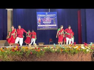 Superb Folk Dance performance by Anusha and team ||Osmania university || Mr_Narendhar||