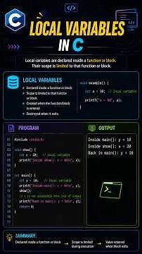 Learn Variables in C easily Types + Example #cprogramming #datatypes#VariablesInC