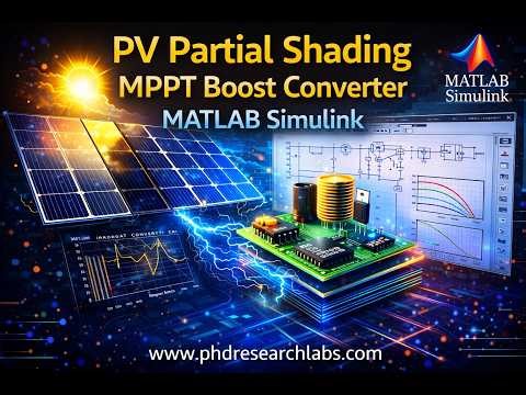 PV Array Partial Shading MPPT Boost Converter | MATLAB Simulink Solar Energy Simulation