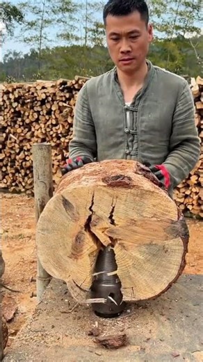 The Power of Precision Splitting Massive Logs with a High Speed Cone Wood Splitter
