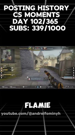 What in God's Name is THAT from Snax?! 🐗🔥 | Day 103 of 365 | #CSGO #Snax #VirtusPro #LegendaryClutch