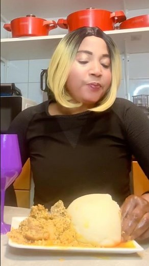 The best to eat fufu is Egusi very good and delicious