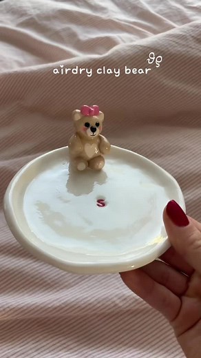 Adorable DIY Clay Crafts: Make a Cute Lil Bear with Air Dry Clay