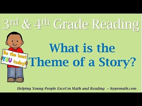 3rd and 4th Grade Reading (What Is the Theme of a Story)