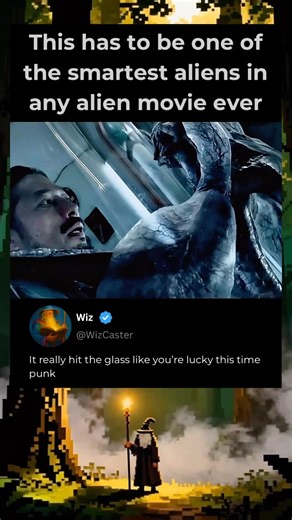 This has to be one of the smartest aliens in any alien movie ever