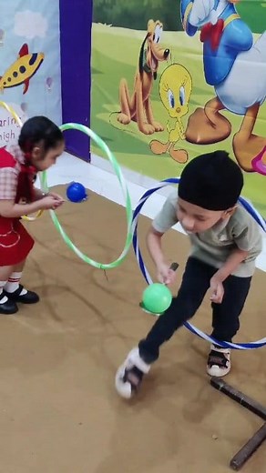 711K views · 3.5K reactions | Working on concentration and body balance #preschoolers #playbasedlearning #montessorikids #preschoollife #LearningThroughPlay #kidsactivities #EarlyEducation #ChildhoodEducation #PreschoolFun #sunrisenurseryschool #BestSchoolInLudhiana | Sunrise Nursery School | Facebook