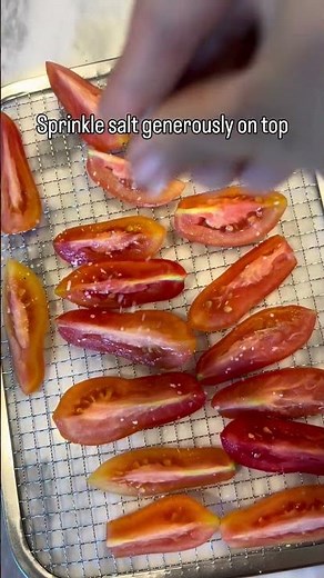 Homemade sun-dried tomatoes