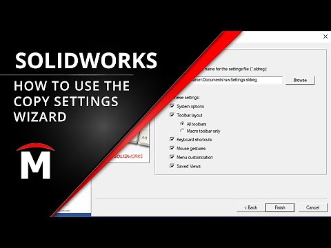 How to Use the SOLIDWORKS Copy Settings Wizard