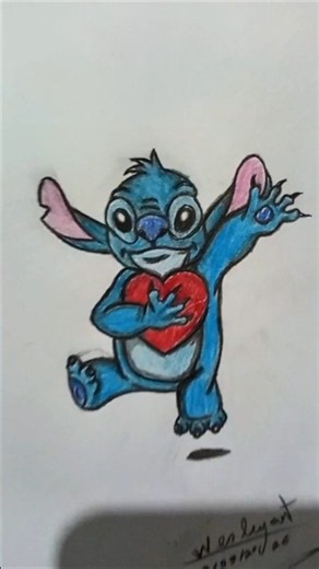Final result of Stitch! What do you think? 😍🎨 #art #stitch