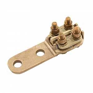 [Hot Item] Bronze Casting Bolted Flat Bar Tap Terminal Connectors and Tin Plate for Substation Connector