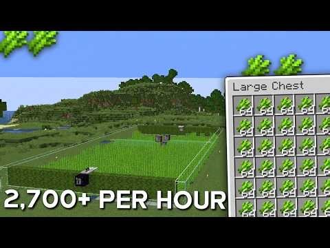 Minecraft Sugarcane Farm 26.1 - Automatic Sugarcane farm - 2,700+ Per hour!