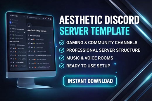 Professional Discord Server Template | Gaming Community Setup (digital Download) - Etsy