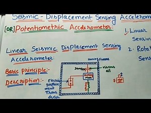Linear Seismic Displacement Sensing Accelerometer