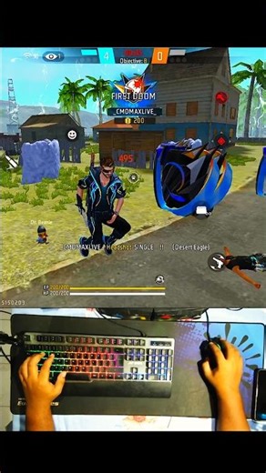 Only Red Numbers 🔴 Free Fire PC Handcam (Keyboard + Mouse Cam)