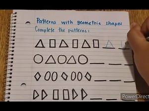 Patterns: Pre-K - Kindergarten Math