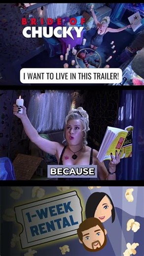 Tiffany's trailer in Bride of Chucky is simply glorious #chucky #moviepodcast