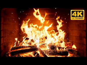 🔥 COZY Fireplace RETREAT with Dancing FIRELIGHT and Whispering LOGS for Serene WINTER Holidays