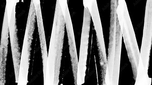 Animation of brush strokes crossing the screen with a zig zag line. Organic animated paint brush stroke lines. Doodle Marker, Brush, Pen, chalk.