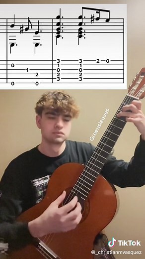Greensleeves Guitar Tab and Fingerstyle Tutorial