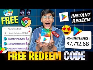 FREE REDEEM CODES INSTANT 🤩 | ₹800 REDEEM CODE FREE | HOW TO GET GOOGLE PLAY STORE REDEEM CODES FREE