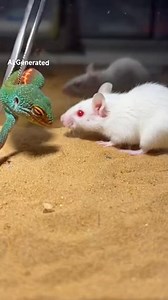 Lizard & Mouse – Nature Encounter A calm, nature-inspired scene where a lizard and a mouse appear together. Focused on curiosity and gentle visual storytelling. ⚠️ AI generated simulation for educational and creative purposes. No real animals were harmed. #LizardMouse #NatureInspired #CreativeReels | Insect Planet