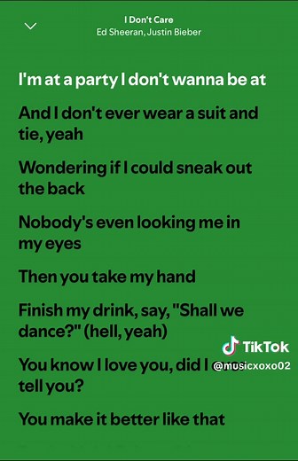 Idontcare Ed Sheeran Justin Bieber full song lyrics