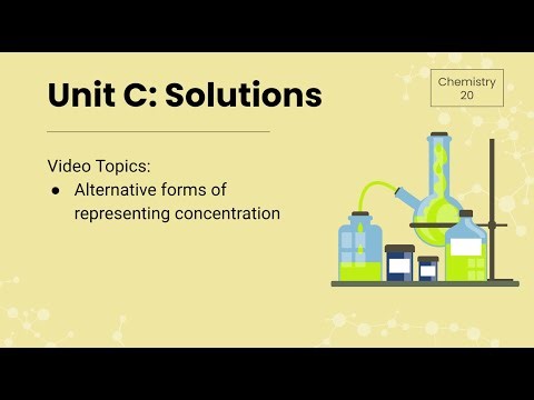 UCL8 - Percent Concentration, PPM and Molar Concentration Calculations - Chem 20