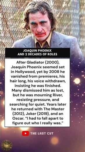 Joaquin Phoenix And 2 Decades Of Roles