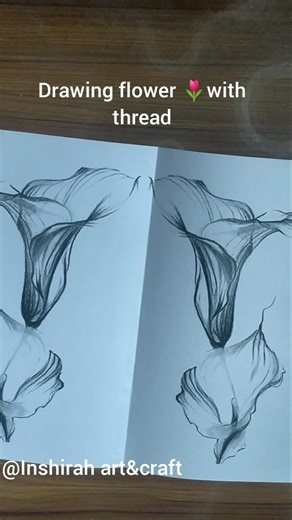 ​✨ Amazing Thread Art: Drawing a Beautiful Flower 🌷