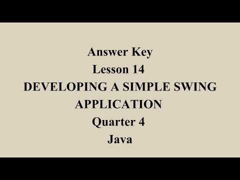 Developing A Simple Swing Application | Q4 Java L14 P3 | SMILE ROAD
