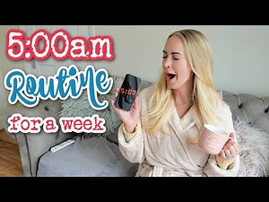 I WOKE UP AT 5AM FOR A WEEK | 5AM MORNING ROUTINE | Emily Norris