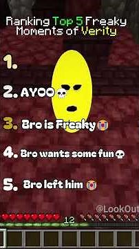 Ranking Top 5 Freaky Moments of Verity😭💀