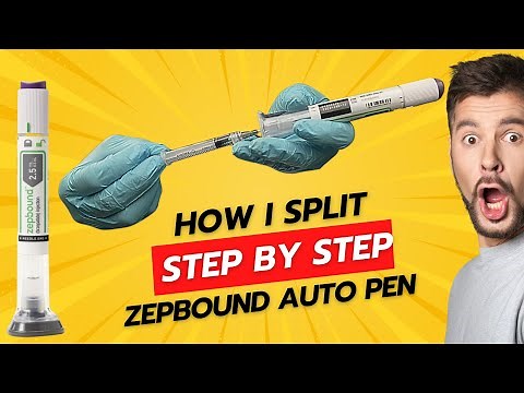 How to split the dose on a Auto Injector pen GLP-1 - (Method #1 )
