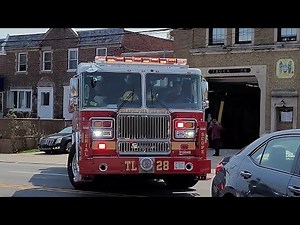 **BRAND** NEW PFD TOWER LADDER 28 & Battalion 12 Responding (Q,Horn,Wail)