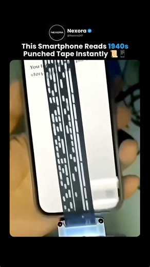 This Smartphone Reads 1940s Punched Tape Instantly 📜📱