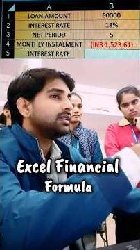 excel Financial rate formula #shortsfeed #shortvideo #shorts #short #exceltricks #excelformula