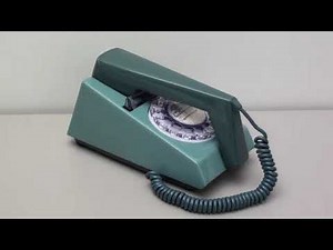 Old 1970s Retro Mid Century Trimphone Sound Ringing Blue GPO 722 Vintage Telephone