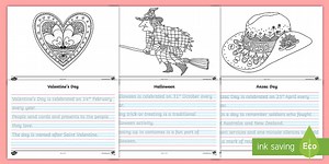 Year 1-2 Celebrations Handwriting and Mindfulness Colouring Booklet