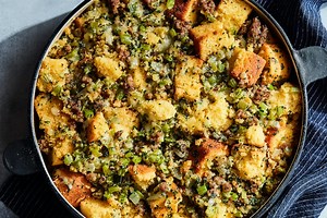 The Best Cornbread Stuffing With Sausage