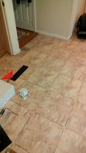 vinyl tile over ceramic