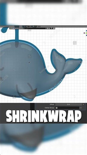 Comment CRÉER une BALEINE cartoon facile !